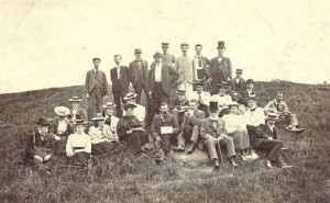 Charles Lapworth leads a geology excursion cica 1900