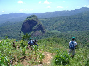 Indonesian mapping team at Gunung Lingo, Trengalek, Java