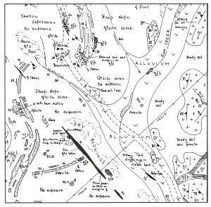 Geology outcrop map