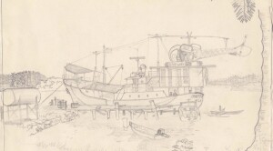 Sketch of Craestar Sohano Wharf 1968